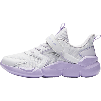 安踏儿童女童运动鞋2025秋冬季新款革面加绒保暖加棉鞋休闲跑步鞋