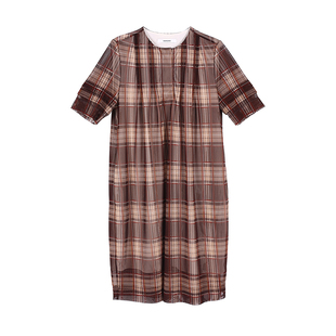 柯利亚诺夏季专柜同款圆领网布格纹连衣裙   LT0056(UNL) ￥3880