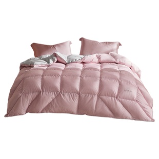 罗莱家纺95鹅绒被羽绒被子母被芯春秋二合一阻螨加厚分区保暖冬被