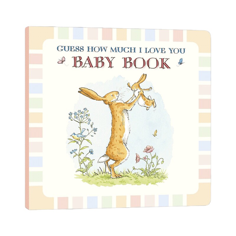 英文原版绘本 Guess How Much I Love You Baby Book 猜猜我有多爱你 大开本精装绘本 英文版 进口英语原版书籍