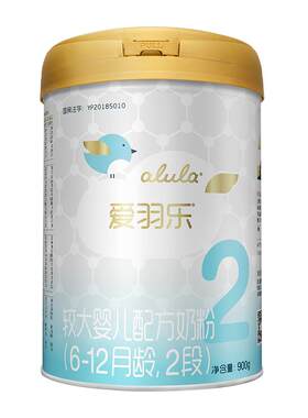 新国标alula爱羽乐2段奶粉900g