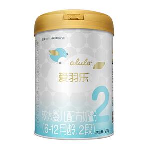 新国标alula爱羽乐2段奶粉900g