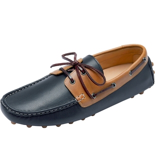 莱尔斯丹航海日记季新款复古真皮司机豆豆乐福男鞋6TM80101