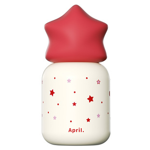 April女生新年本命年杯子伴手礼红色送礼星星保温杯小巧情侣水杯