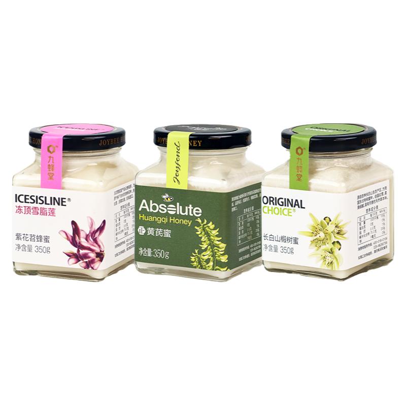九蜂堂蜂蜜椴树蜜冻顶雪脂莲黄芪纯正天然野土蜂蜜官方正品小包装