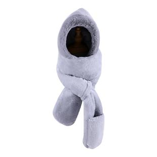 帽子男款冬季帽子围巾一体男冬天毛绒男士骑车保暖手套三件套防寒