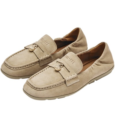 73hours老钱风棕色乐福鞋