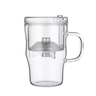 金灶明尊玻璃飘逸杯茶水分离过滤泡茶壶创意单人泡茶杯一人冲茶器