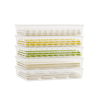 食品级饺子盒冰箱专用收纳盒冷冻盒子家用放水饺馄饨速冻保鲜托盘