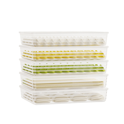 食品级PP5饺子盒加高加大出口款