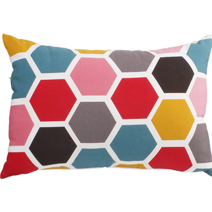 长方形靠垫抱枕套不含芯床头长条大靠背腰靠客厅沙发全棉靠枕定做