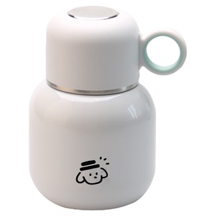 niniou周边丨云朵奶芙316可爱弹盖水杯日式良品儿童迷你保温杯子