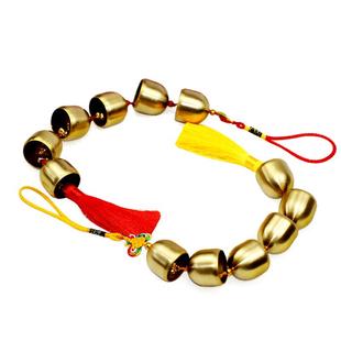 创意中式纯铜铜铃铃铛风铃挂饰家居室内店铺挂件1-12铃可定制个数