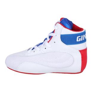 儿童拳击鞋男女孩摔跤鞋专业散打室内健身搏击鞋胶鞋小孩少儿比赛