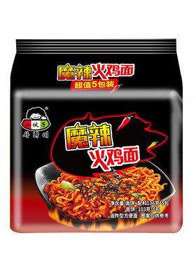 小伙子辣火鸡面速食韩式方便拉面