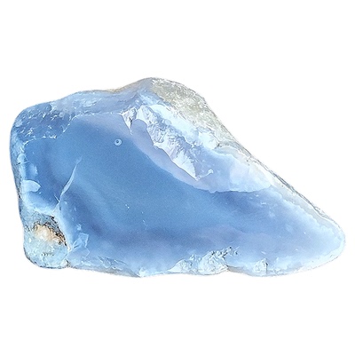 切面纯手工抛光天然蓝玉髓原石手把件办公桌时尚摆件玄关客厅摆件