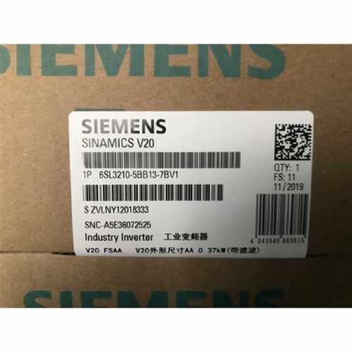 议价西门子V20变频器 6SL3210-5BB13-7BV1原装0.37KW220V带内置滤