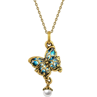 MONOLOGUE独白古巴比伦灵动蝴蝶黄金吊坠MR1574(限时送绳)情人节