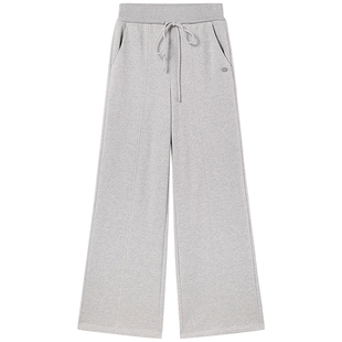 Miss Sixty25春秋新款卫裤系带高腰唇印装饰宽松阔腿裤百搭裤子