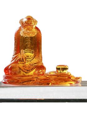 琉璃中式摆件菩提达摩香插