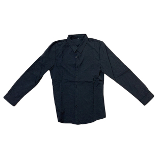 网红同款社会人精神小伙黑武士百搭衬衫小外套长袖黑色痞帅打底男