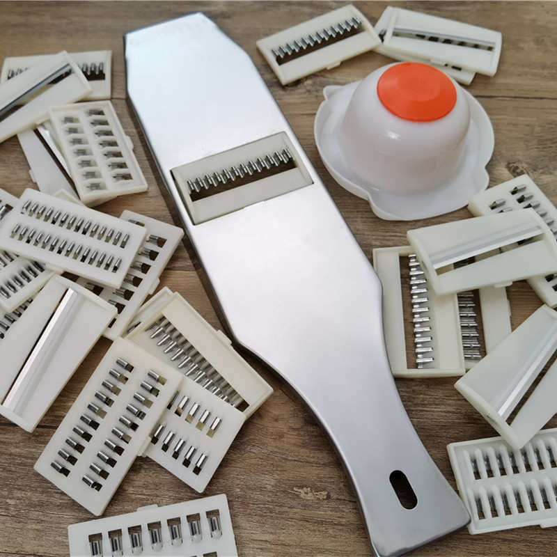 华诚洋芋擦擦工具罗卜刨子不锈钢插丝板多功能切菜器土豆条切条器