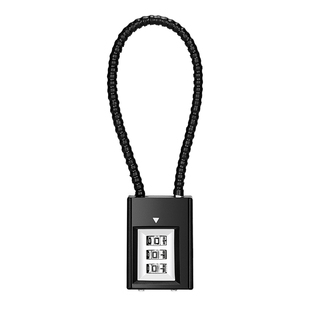 电动车头盔锁防盗锁小型链子锁摩托密码锁柜门钢缆铁锹锁细链条锁