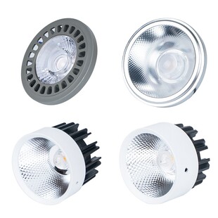 AR111斗胆灯7W12W24瓦cob光源AR80灯杯MR16格栅豆胆灯芯内胆110V