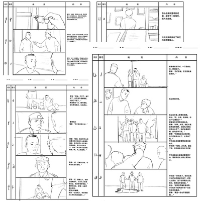 分镜代画手绘逐帧动画制作四格条漫分镜头脚本线稿图设计漫画定制