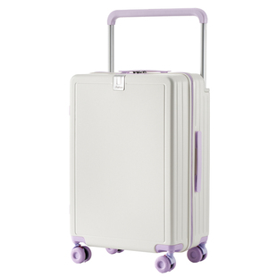 宽拉杆行李箱20寸女多功能新款高颜值拼色旅行登机箱26寸男大容量