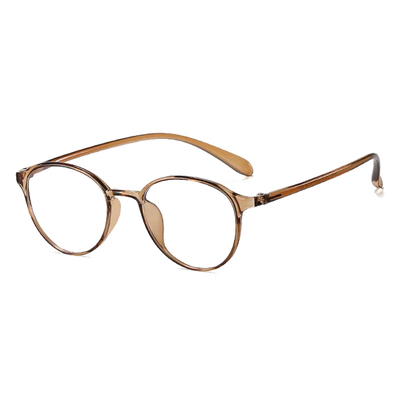 超轻茶系小框眼镜女素颜小脸圆框