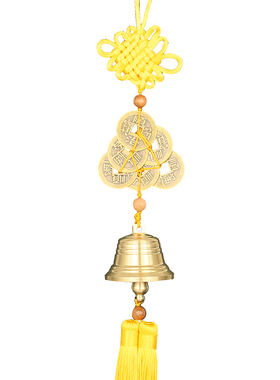 黄铜化五黄二黑中式家居挂件