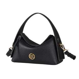 【新年礼物】QG小方包女新款头层牛皮飞檐包手提斜挎包挂耳hobo包