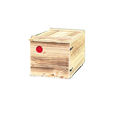 沉盖式土养蜂箱双开门老式诱蜂桶