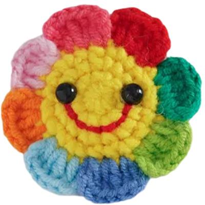 毛线钩织笑脸2021年新款潮挂件