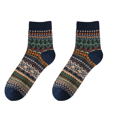 OYEM棉透气男双针双路中筒3双