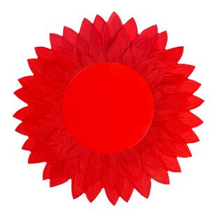 红色向日葵舞蹈手拿花幼儿园红歌合唱比赛太阳花运动会创意手持物