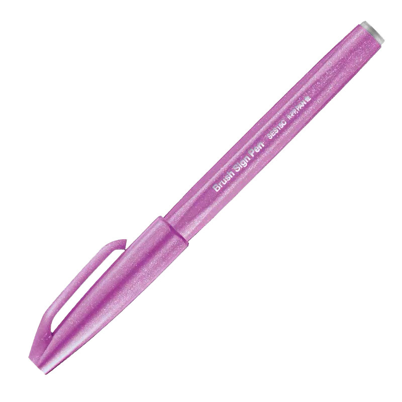 日本派通TOUCH彩色软头毛笔Brush软笔手账贺卡书信练字签字秀丽笔brush字帖花体英文贺卡彩绘笔手绘笔马卡龙
