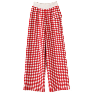 气场是穿出来的!大克重加厚羊绒裤子女外穿阔腿裤羊绒直筒休闲裤