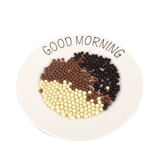 法国法芙娜巧克力脆珠焦糖度思黑白纯可可脂脆珠蛋糕装饰球烘焙