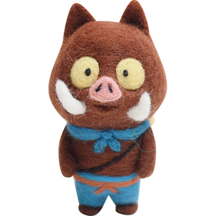 羊毛毡手戳戳乐工diy浪浪山小妖怪周边打工人玩偶包挂件摆件礼物