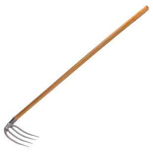 加厚锰钢锻打齿耙农用钉耙耙子四齿铁耙翻土松土多齿耙全钢耙锄头