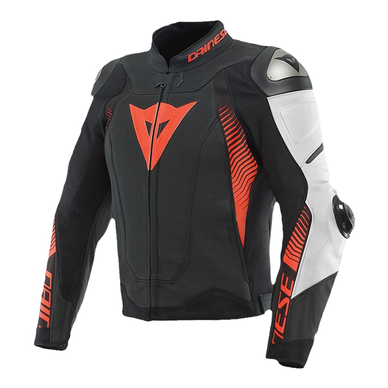 DAINESE/丹尼斯SUPER SPEED4透气打孔款摩托车骑行服耐磨运动皮衣