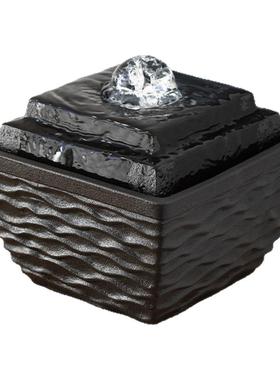 天圆地方流水摆件循环水开业送礼