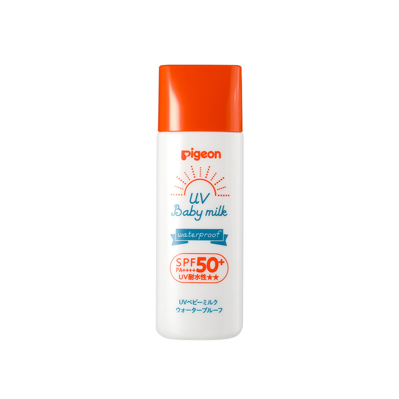 日本贝亲儿童防晒霜乳液婴儿宝宝物理防晒霜防紫外线隔离霜SPF50+