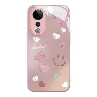 适用vivos19手机壳新款vivos18pro渐变爱心s17/s16/s15硅胶s12创意全包s10e玻璃2024防摔s9专用s7保护套s6