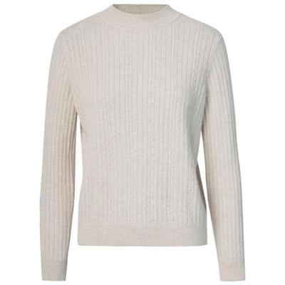 皮皮狗半高领绞花羊绒衫针织毛衣