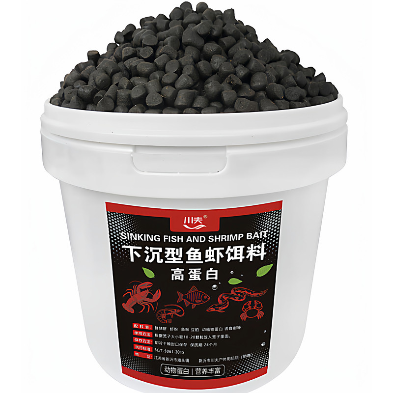 下沉高蛋白龙虾黄鳝河虾饵料诱饵