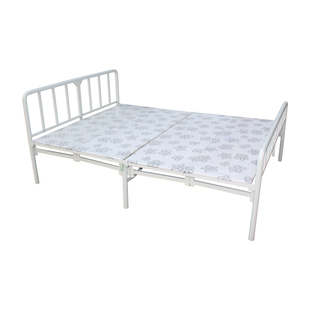 1.5米宽正品弘玮宏伟双人折叠床家用免安装经济铁艺铁床简约午休