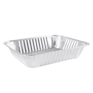 3226锡纸盒烤鱼大号加厚大容量打包盒烤鸡鸭鹅长方形外卖盒带铝盖